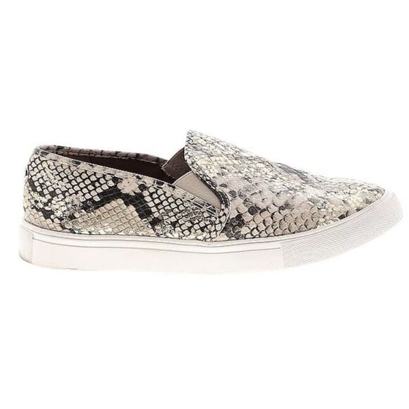 Steve Madden Safary Snakeskin Animal Print Slip On Shoes Sneakers Size 7.5 - Picture 1 of 16